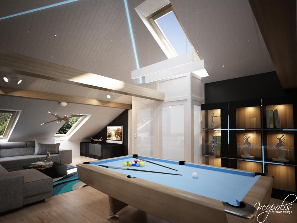 Hracia miestnosť s billiardom - Wellness, relaxačné a fitness miestnosti