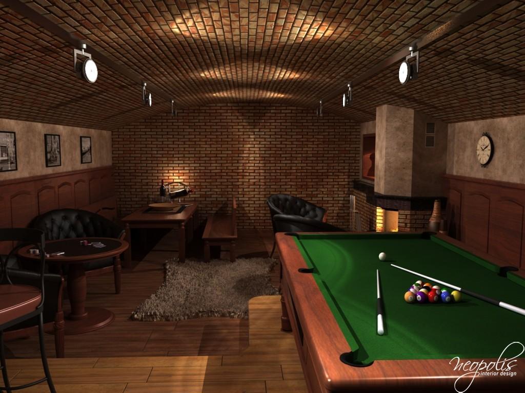 Pánska miestnosť s billiardom - Wellness, relaxačné a fitness miestnosti