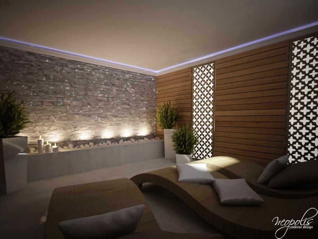 Osvetlenie v odpočinkovej miestnosti - Wellness, relaxačné a fitness miestnosti