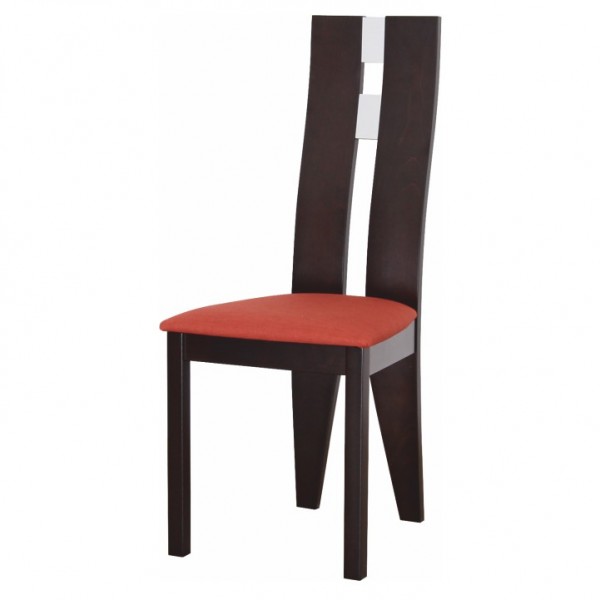 Drevená stolička, wenge/terakota, BONA