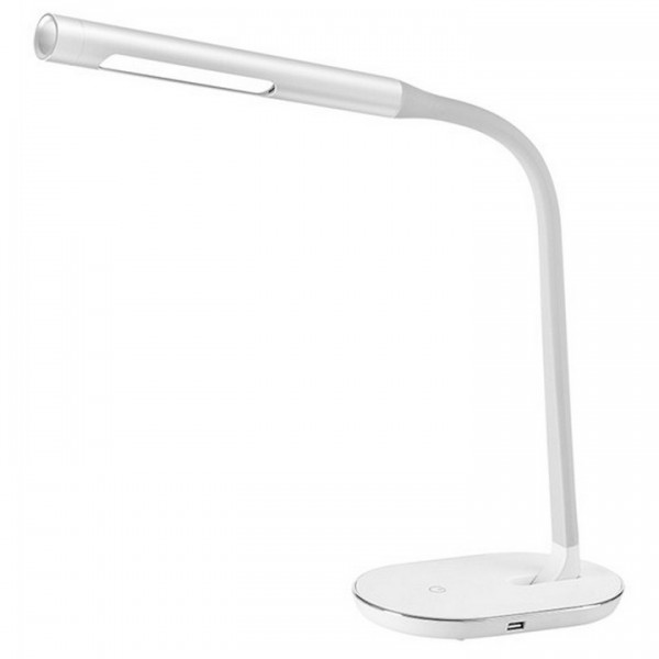LED lampa s USB zdierkou, biela, WO50-W