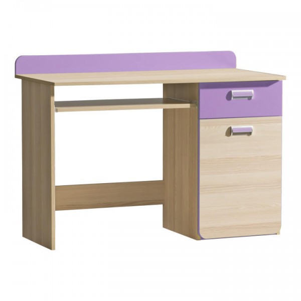 PC stôl, jaseň/fialový, EGO L10