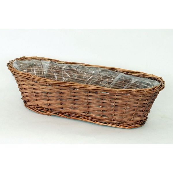Prútený obal na kvetináč Calaceite hnedá, 55 cm