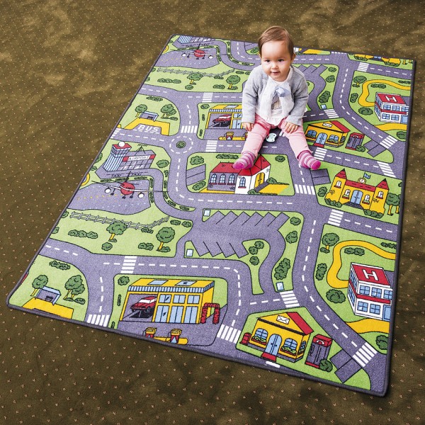Vopi Detský koberec City life vícefarebný, 80 x 120 cm
