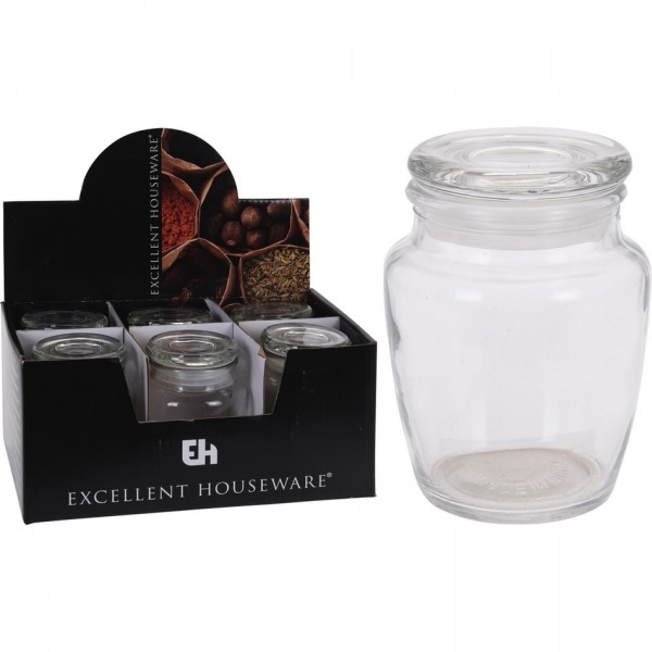 Koopman Sada sklenených dóz 150 ml, 6 ks