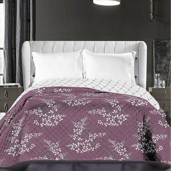 DecoKing Prehoz na posteľ Calluna fialová, 220 x 240 cm