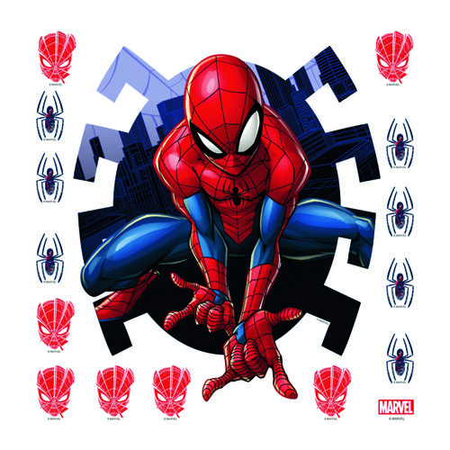 AG Art Samolepiaca dekorácia Spiderman, 30 x 30 cm