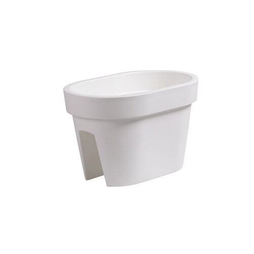 Prosperplast Truhlík na zábradlie Lofly Railing biela, 40 cm, 40 cm
