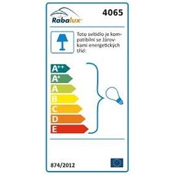 Stojaca lampa Rabalux Action 4065 matný chróm / biela