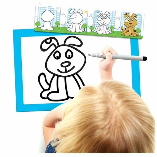 HEADU Puzzle Step by Step Škola kreslení 10x4 dílky