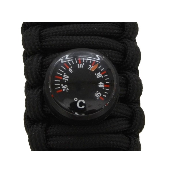 Cattara Hodinky Outdoor s teplomerom, čierna