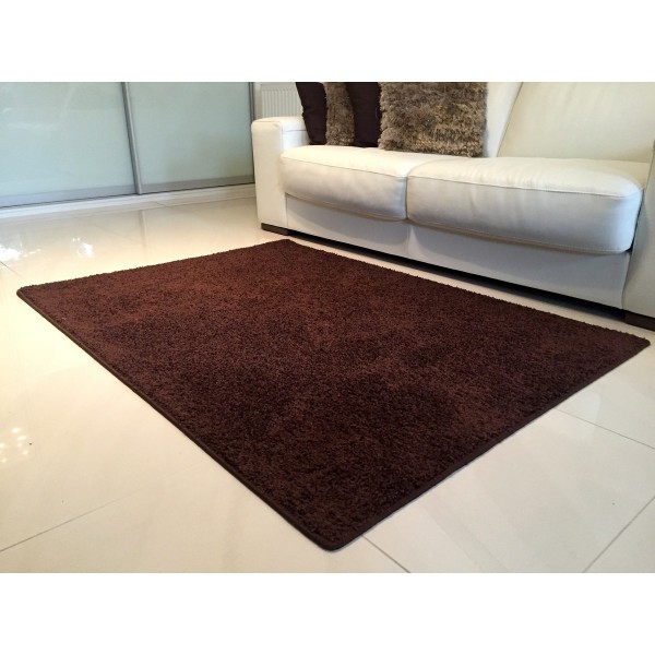Vopi Kusový koberec Color shaggy hnedá, 80 x 150 cm