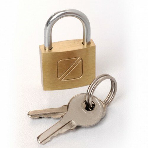 TravelBlue Mosadzný cestovný zámok 1ks (20mm) TBU020