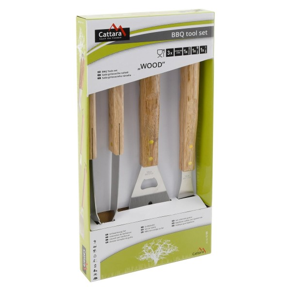 Cattara Sada grilovacieho náradia Wood, 3 ks, 13108